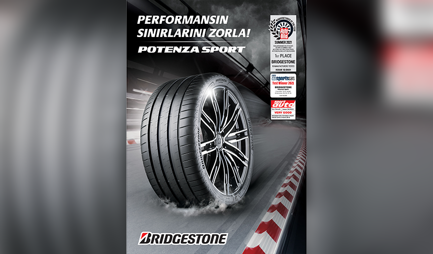 Bridgestone'un Potenza Sport Lastikleri  Auto Express 2022 Yaz Lastiği Testinin şampiyonu oldu