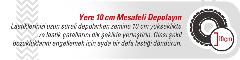 Lastiklerinizi Yere 10 cm Mesafeli Depolayın