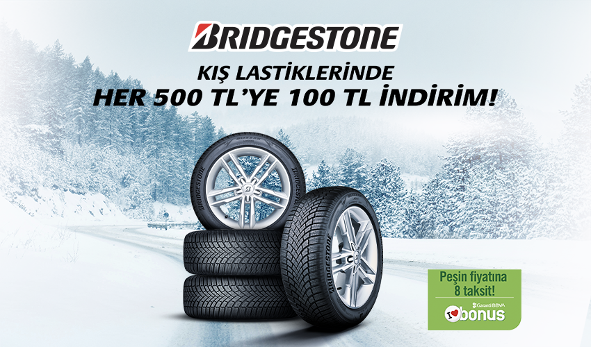 Kış Lastiklerinde Her 500 TL'ye 100 TL İndirim!