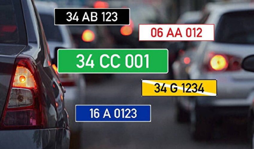 Türkiye'de Kullanılan Plaka Renkleri ve Anlamları Nelerdir?